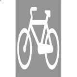 P-23 Rower. Oznacza drogę lub jej część (pas ruchu) przeznaczoną dla ruchu rowerów jednośladowych. Na pasie ruchu mogą być umieszczone inne napisy lub symbole oznaczające jego przeznaczenie