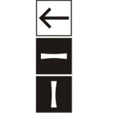 STK Dla jadących w lewo. Sygnały nadawane przez sygnalizatory kierunkowe STK dotyczą tramwajów jadących w kierunkach wskazanych przez strzałki umieszczone na tabliczce nad sygnalizatorem